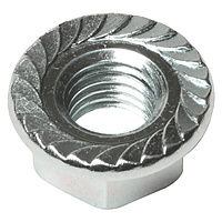 M10 Flanged Nut Serrated DIN 6923 Grade 8 BZP