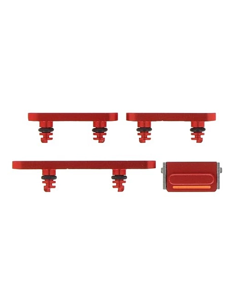 Apple iPhone 12 Mini - Replacement External Button Set - Red