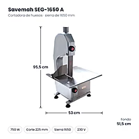 Medidas Savemah SEG-1650 A: 53 x 51.5 x 95.5 cm