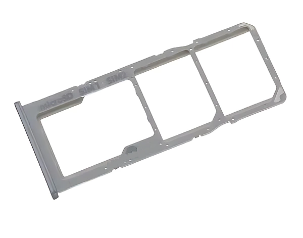 For Samsung Galaxy A50s , A507 - Replacement Sim & SD Card Tray - Silver