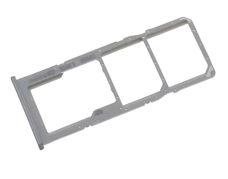 For Samsung Galaxy A50s , A507 - Replacement Sim & SD Card Tray - Silver