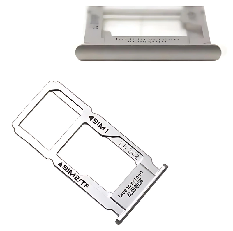 For Oppo R9s - Replacement SIM & SD Card Tray Holder - Silver
