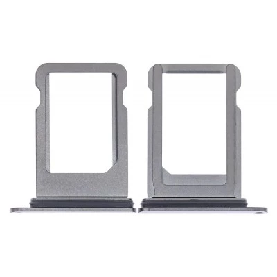 Apple iPhone XS - Replacement Nano SIM Card Tray With Seal - Black