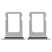 Apple iPhone XS - Replacement Nano SIM Card Tray With Seal - Silver