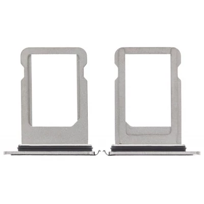 Apple iPhone XS - Replacement Nano SIM Card Tray With Seal - Silver
