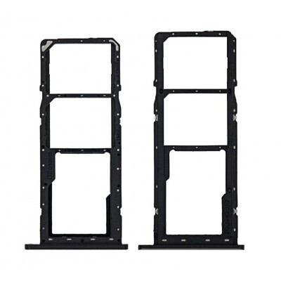 For Samsung Galaxy A01 A015 , A11 A115 - Replacement Dual SIM Card Tray - Black