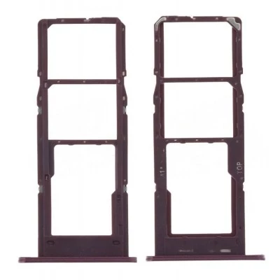 For Samsung Galaxy A14 5G , A146 - Replacement Dual SIM Card Tray - Dark Red