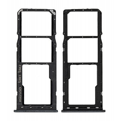 For Samsung Galaxy A50 , A505 - Replacement Dual SIM & Micro SD Card Tray - Black