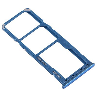 For Samsung Galaxy A50 , A505 - Replacement Dual SIM & Micro SD Card Tray - Blue