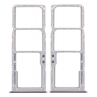 Samsung A51 , A71 - Replacement SIM , SD Card Tray - White , Silver