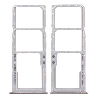 Samsung A51 , A71 - Replacement SIM , SD Card Tray - White , Silver