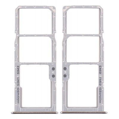 Samsung A51 , A71 - Replacement SIM , SD Card Tray - White , Silver