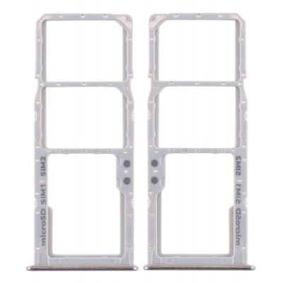 Samsung A51 , A71 - Replacement SIM , SD Card Tray - White , Silver