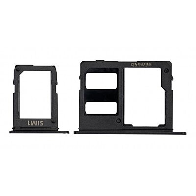 For Samsung Galaxy A6 Plus 2018 , A605 - Replacement SIM 1 Card Tray Holder - Black