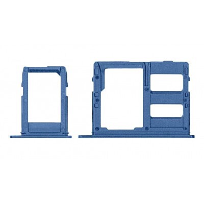 For Samsung Galaxy A6 Plus 2018 , A605 - Replacement SIM 1 Card Tray Holder - Blue