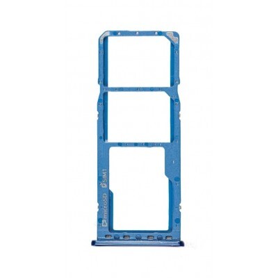 For Samsung Galaxy A750 , A7 2018 - Replacement Dual SIM & SD Card Tray - Blue