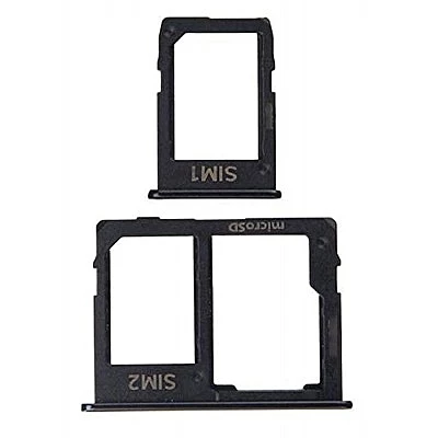 For Samsung Galaxy J4 Plus , J415 - Replacement SIM 2 & SD Card Tray Holder - Black