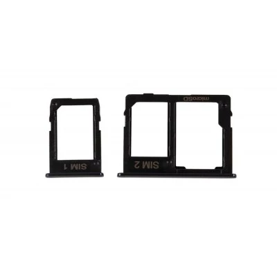 For Samsung Galaxy J6 Plus 2018 J610 - Replacement SIM 2 & SD Card Tray Holder - Black
