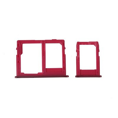 For Samsung Galaxy J6 Plus 2018 J610 - Replacement SIM 2 & SD Card Tray Holder - Pink