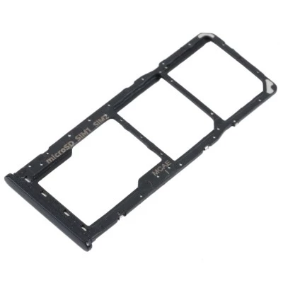 For Samsung Galaxy M21 , M215 , M31 , M315 - Replacement Dual SIM & SD Card Tray - Black