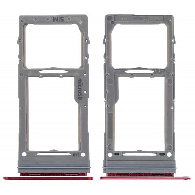 For Samsung Galaxy Note 10 Lite , N770 - Replacement SIM & SD Card Tray - Aura Red