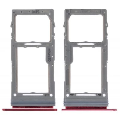 For Samsung Galaxy Note 10 Lite , N770 - Replacement SIM & SD Card Tray - Aura Red