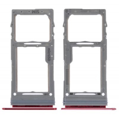 For Samsung Galaxy Note 10 Lite , N770 - Replacement SIM & SD Card Tray - Aura Red