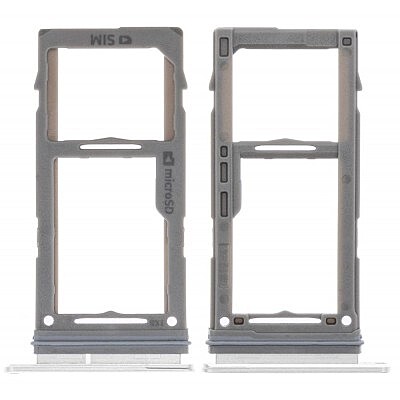 Samsung S10 , S10 Plus Replacement SIM , SD Card Tray With Seal - Prism White