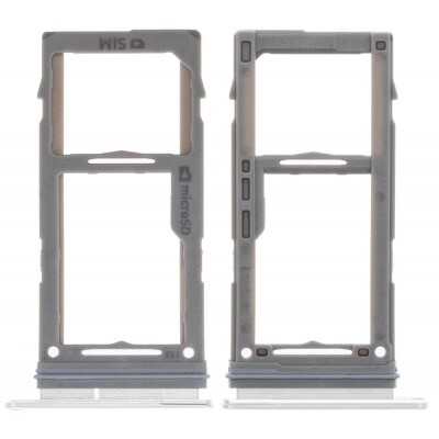 Samsung S10 , S10 Plus Replacement SIM , SD Card Tray With Seal - Prism White