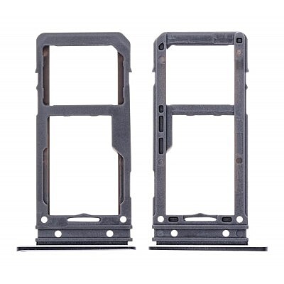 For Samsung Galaxy S8 - Replacement Dual SIM SD Card Tray Holder - Black