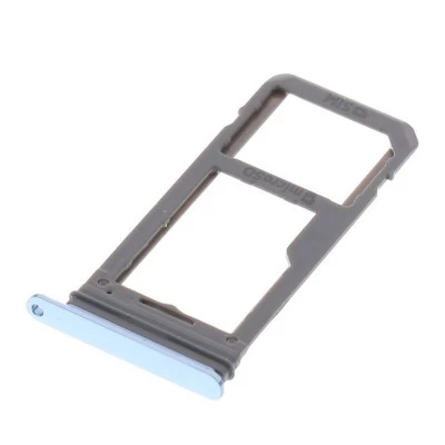 For Samsung Galaxy S8 - Replacement SIM Plus SD Card Tray Holder - Blue