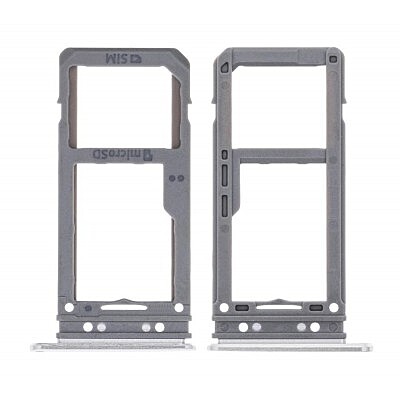 For Samsung Galaxy S8 - Replacement Dual SIM SD Card Tray Holder - Grey