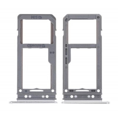 For Samsung Galaxy S8 - Replacement Dual SIM SD Card Tray Holder - Grey