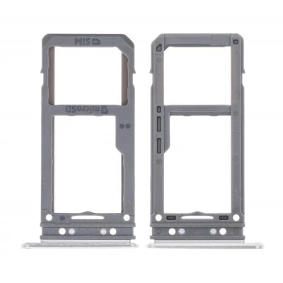 For Samsung Galaxy S8 - Replacement Dual SIM SD Card Tray Holder - Grey