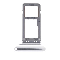 For Samsung Galaxy S8 - Replacement Dual SIM SD Card Tray Holder - Silver