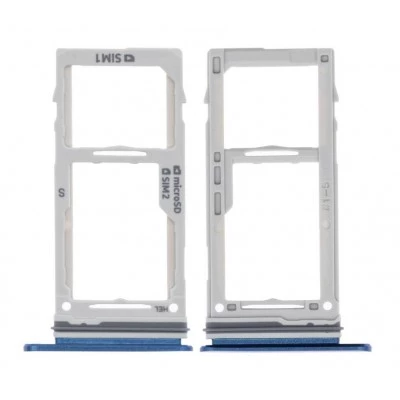 For Samsung Galaxy S9 - Replacement SIM & SD Card Tray Holder - Blue