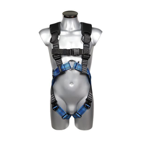 Veiligheidsharnas met 2 Bevestigingspunten SP-100-QRB-SCAFF – Zwart/Blauw