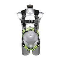 Veiligheidsharnas met 2 Bevestigingspunten SP-100-QRB-SCAFF – Zwart/Geel