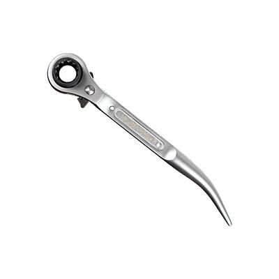 Skypro ratel-gebogen 19/22 mm – steigersleutel met grendel voor moeilijk bereikbare plekken