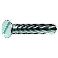 M8 X 80 Slotted Csk Machine Screw BZP
