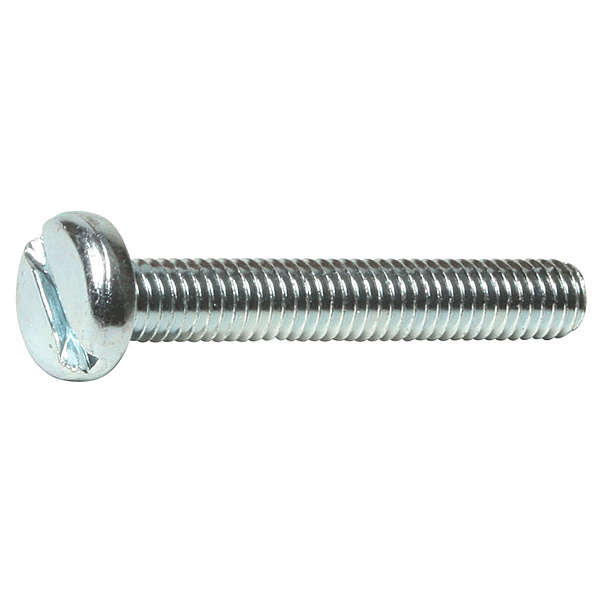 M5 x 25 Slotted Pan Machine Screw BZP