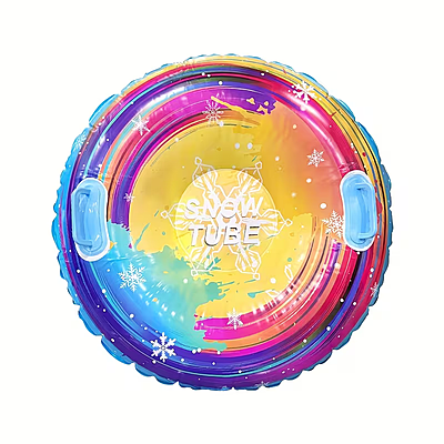 Кръгла надуваема шейна Snow Tube 87 см с удобни дръжки