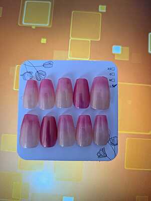 soft peach sunset pink ombre