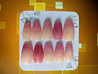 soft peach sunset pink ombre