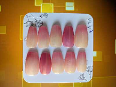 soft peach sunset pink ombre