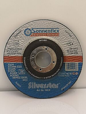 Sonnenflex 115mm Inox 3.0mm Cuttingg Disc