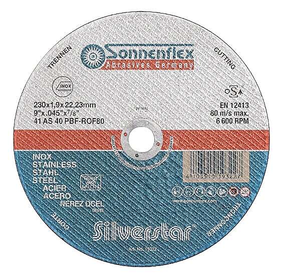 Sonnenflex Inox 230mm 1.9mm Slitting Disc