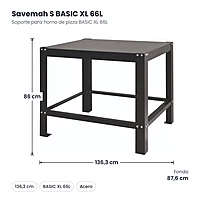 Medidas Savemah S BASIC XL 66L: 136.3 x 87.6 x 86 cm