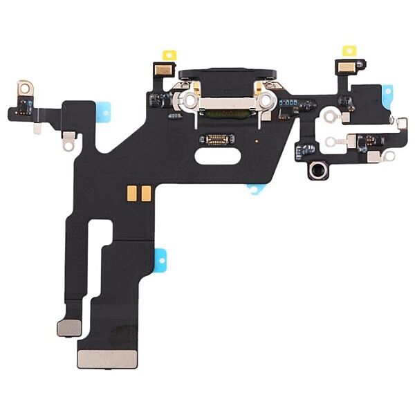 Apple iPhone 11 - Replacement Charging Dock Flex Cable - Microphone - Thermal Sensor IC - Black