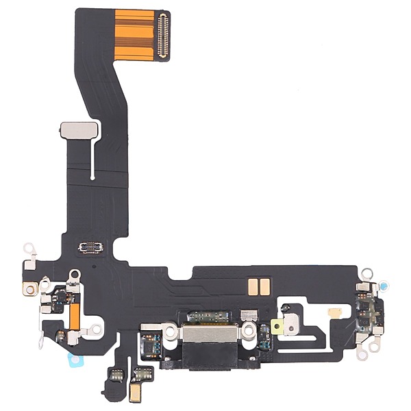 Genuine Apple iPhone 12 , 12 Pro - Replacement Charging Port Flex Cable With Microphone - Black - Original